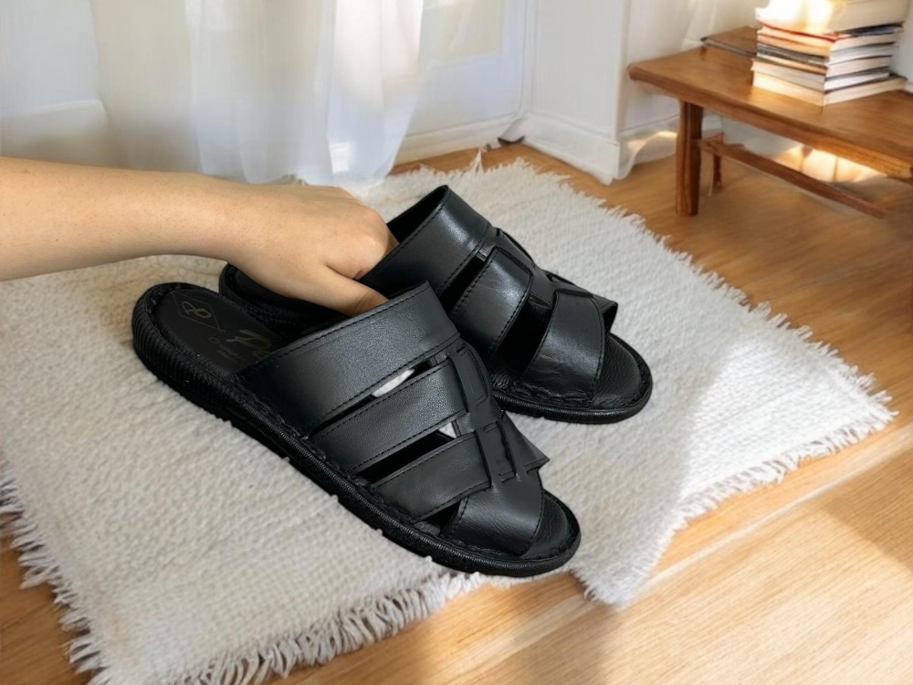 Muške crne papuče