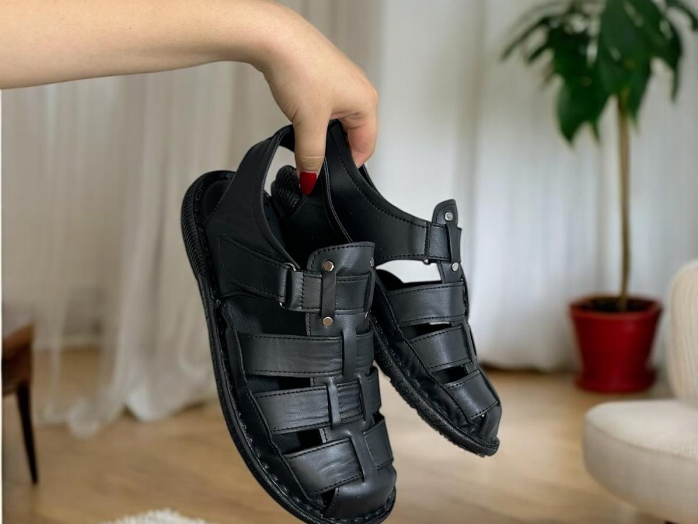Muška crna sandala
