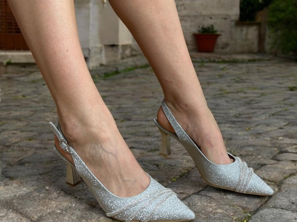 ženske sandale silver